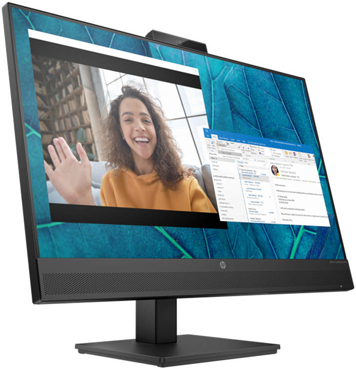 Cap Middle East FZCO--HP-Monitor-HP M27m Conferencing Monitor, 27" FHD IPS Display, 75Hz Refresh Rate, 5ms GtG w/ Overdrive Response Time, 16:9 Aspect Ratio, Built-In Noise Cancelling Microphone & 5MP Camera, Black