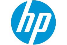 lowest price HP in uae blue logo white background