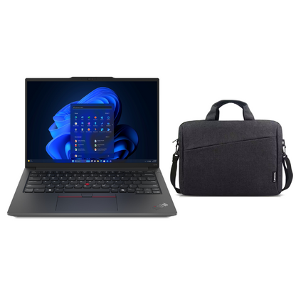 Lenovo ThinkPad E14 G6 Business Laptop 14” WUXGA, Intel Ultra 7-155H 16C with AI, 16GB DDR5 RAM, 1TB SSD, Backlit KB, Fingerprint, Win11 Pro, Black + Lenovo 15.6" Laptop Bag (1 Year Lenovo Warranty)